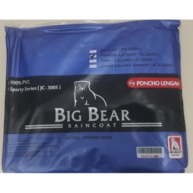 Jas Hujan Ponco Lengan Big Bear