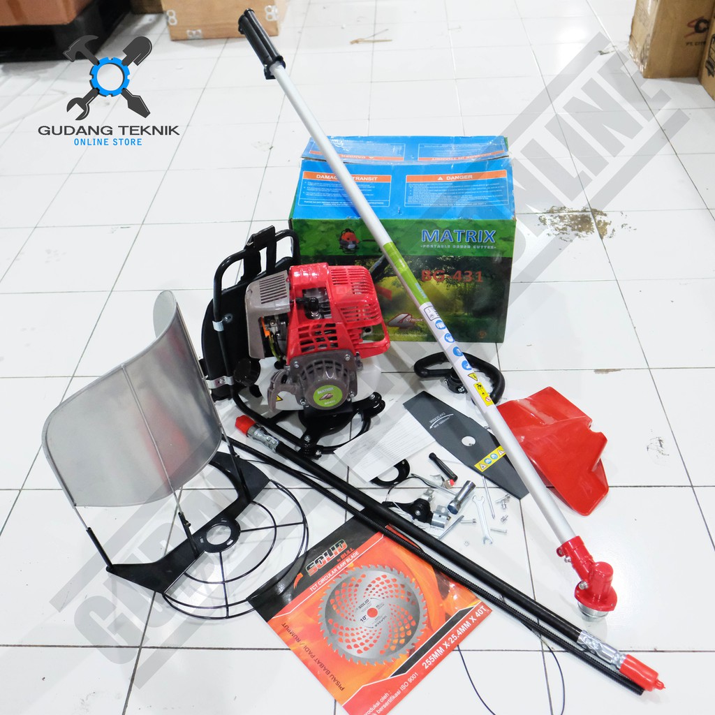 Mesin Potong Rumput 4Tak MATRIX BG 431- Brush Cutter BG431 4T / Mesin Pemotong Padi Paddy Reaper NOWIQA BG 431