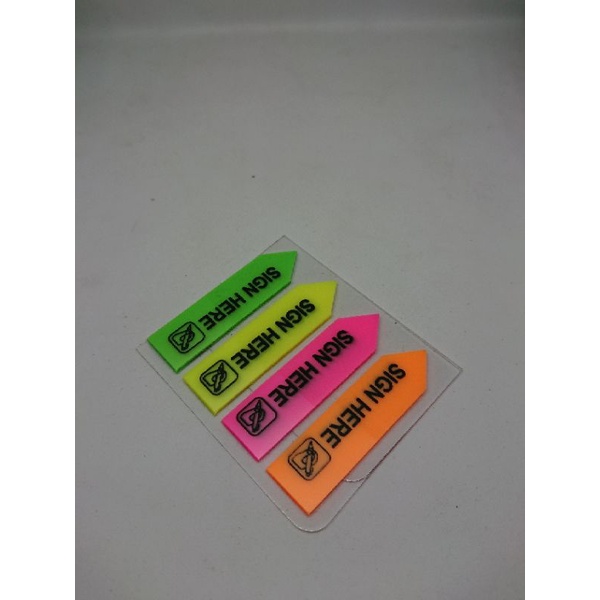

pembatas baca kitab, pembatas buku, stick note sign here (harga untuk satu warna isi 20pcs)