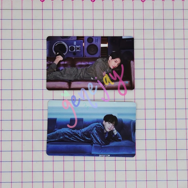 Photocard/PC BE ESSENTIAL SUGA Jungkook rebahan (read desc)