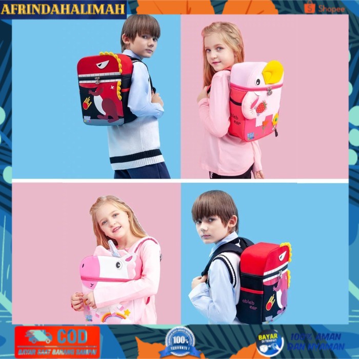 

TERBARU, TERMURAH- [PREMIUM] Tas Ransel Sekolah Anak/Tas Sekolah Anak TK-SD MOTIF - DINO