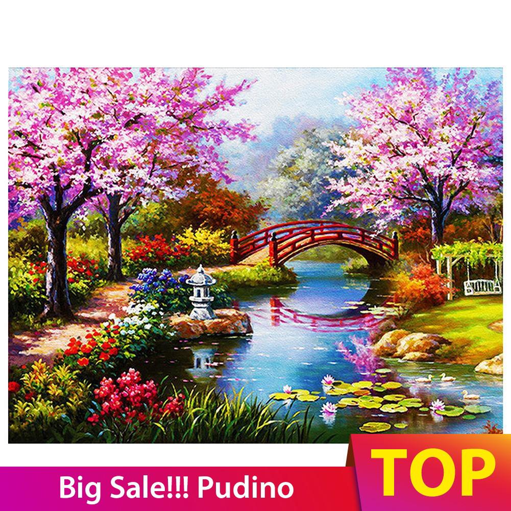 Fantastis 30 Gambar Lukisan Pemandangan Taman Bunga ...