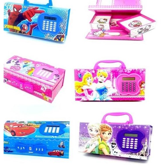 

[KODE T8YQK] Tempat Pensil Kode Kunci 3 Susun ada Kalkulator LOL Pony Hello kitty Tayo tsum2