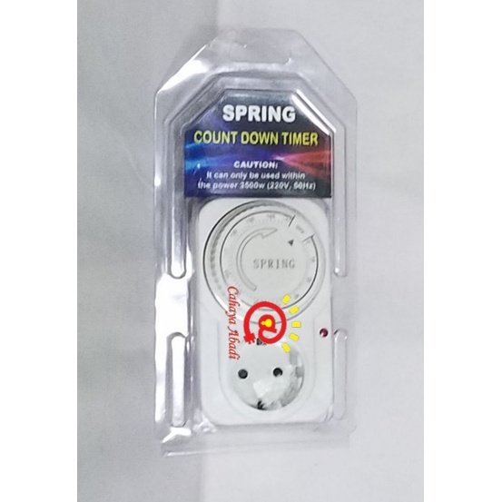 Stop kontak Timer Analog 3 jam 3jam (180menit) SPRING/IWATA