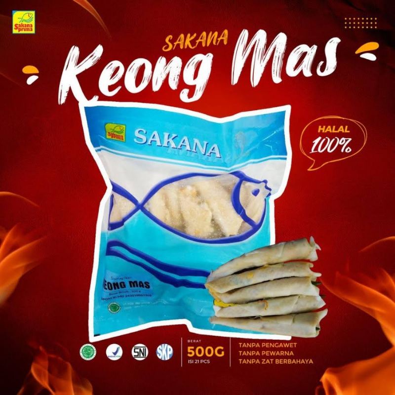 

Sakana keong emas 500 gram isi 15-16 pcs