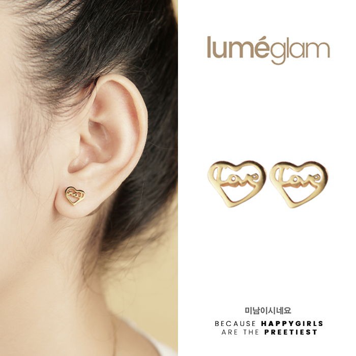LUMEGLAM Anting-anting minimalis Korea