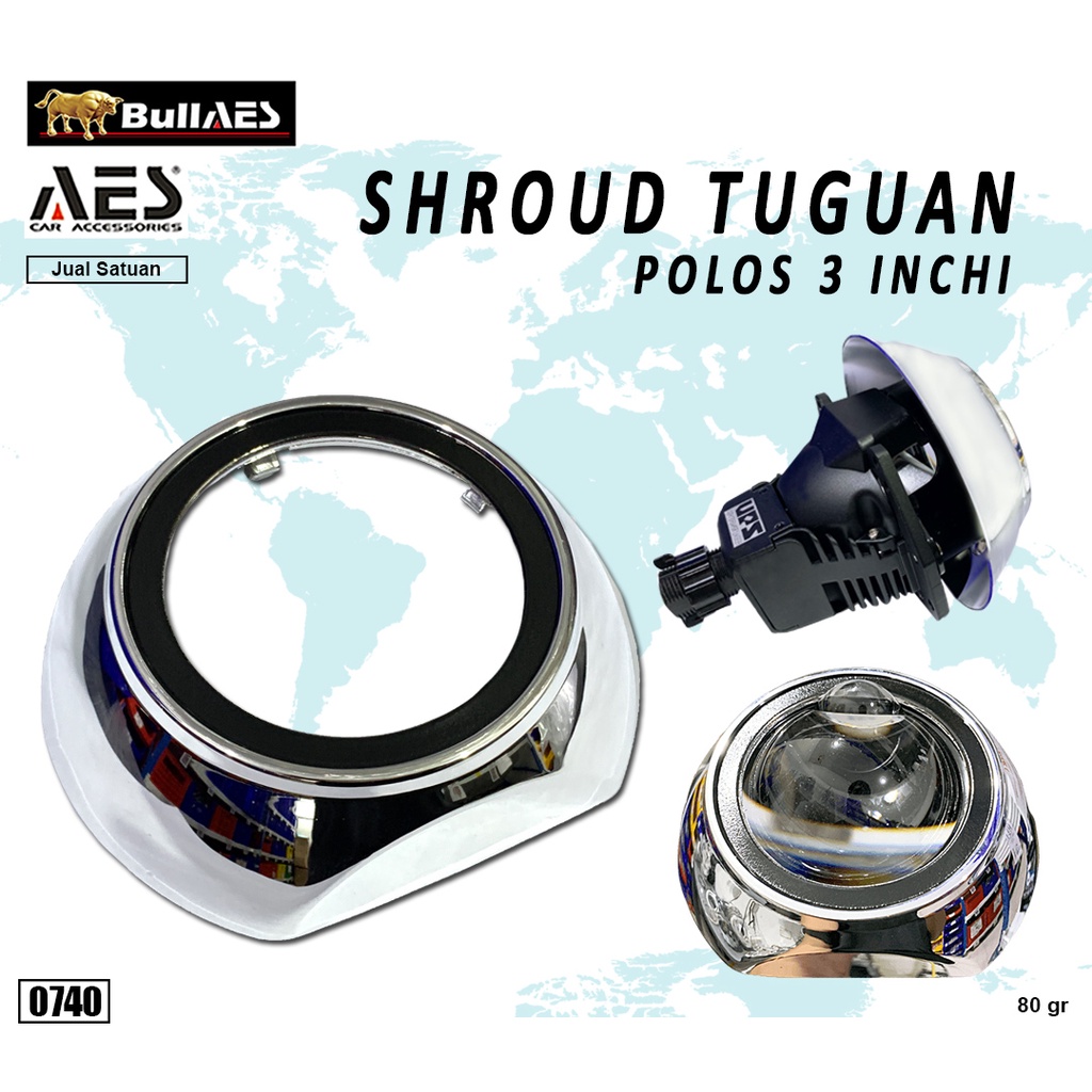 Shroud AES Tuguan Non Ring 3 Inch Harga Per 1 Pcs Merk AES