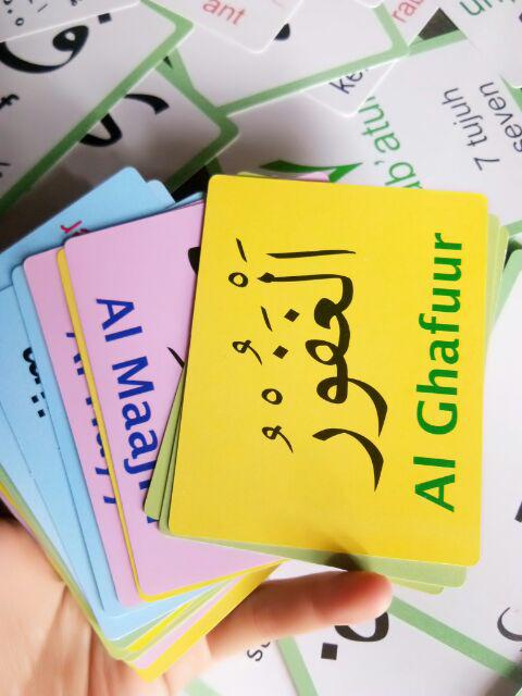 Flash Card Asmaul Husna Flashcard Kartu Bayi Balita Anak ...