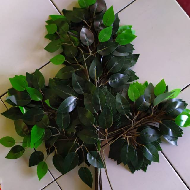 Daun Beringin Plastik / Daun Beringin Artificial