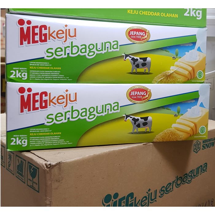 

KEJU MEG CHEDDAR CHEESE 2kg KOTAK HIJAU/PROMO MURAH!!