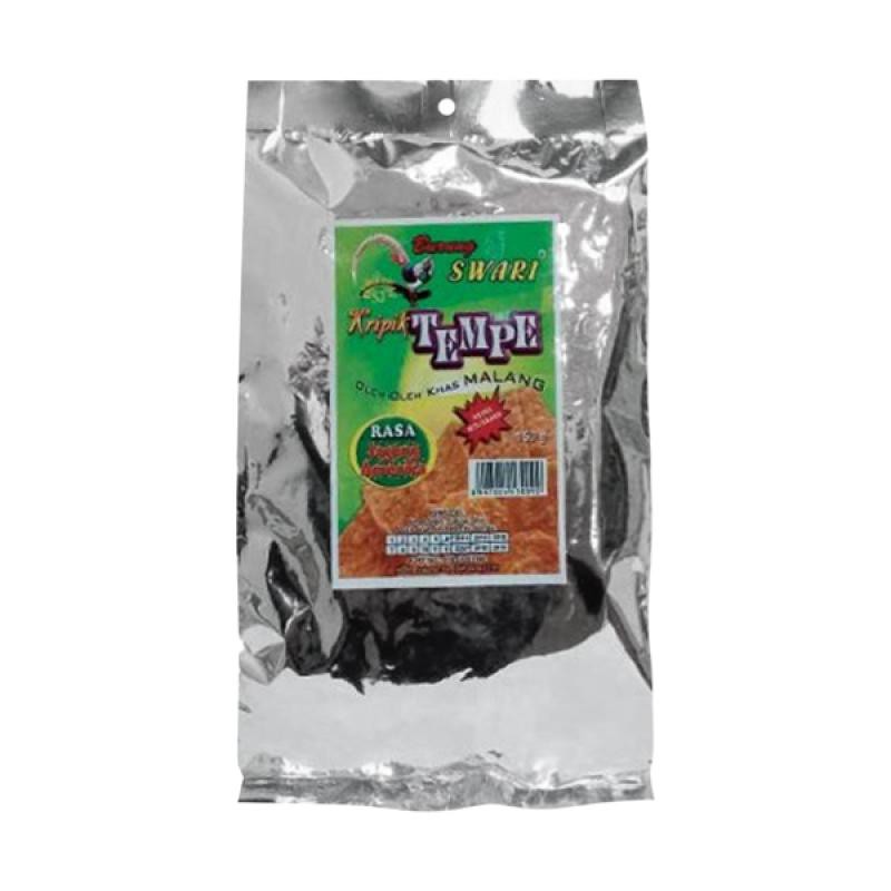 

Keripik tempe cap Burung Swari bungkus aluminium foil