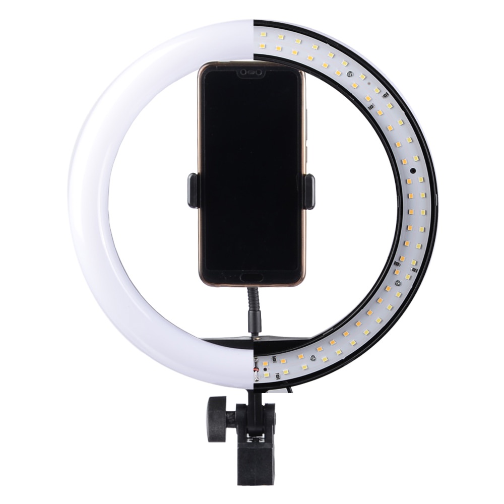 Lampu Halo Ring Light Curve LED Selfie 120 LED 10 Inch with Smartphone Holder + Tripod 190cm