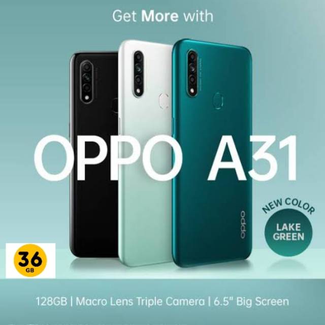 OPPO A31 - RAM 6/128 GB Garansi Resmi