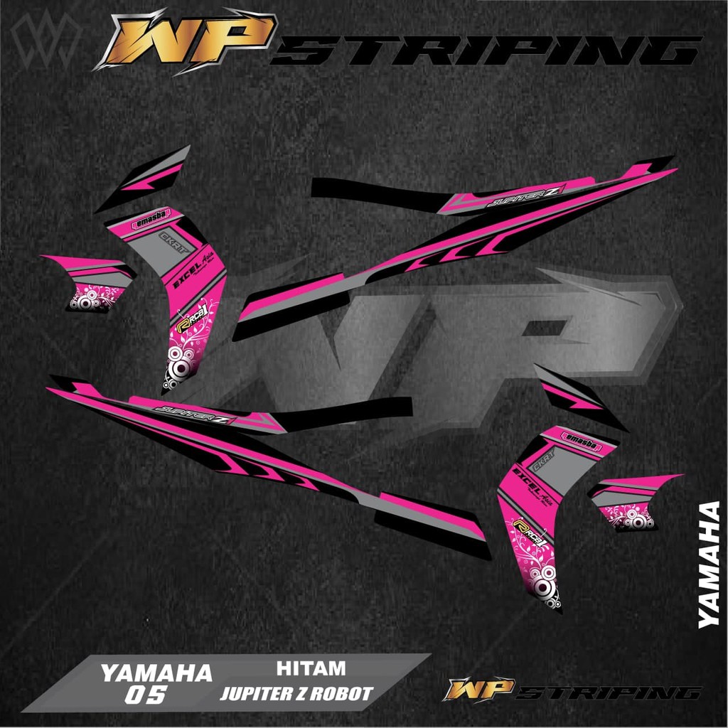 STRIPING JUPITER Z ROBOT 2010 - STIKER VARIASI LIST SKOTLET YAMAHA JUPITER Z ROBOT - 05