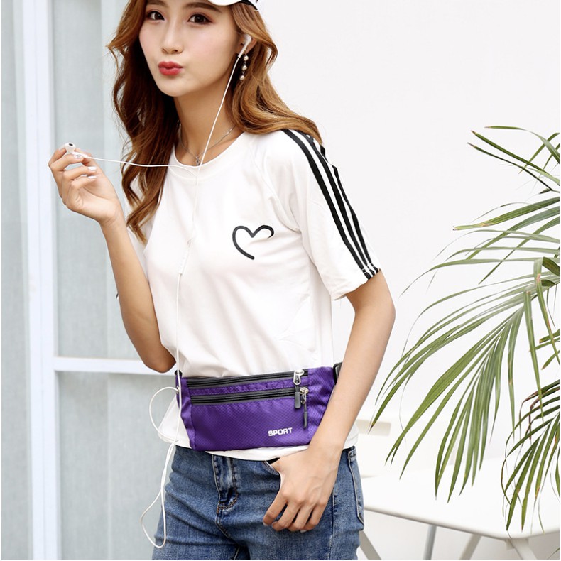 WYK51 Tas Pinggang Pria Wanita Unisex Sport Waist Bag Murah Impor Brand New TKM