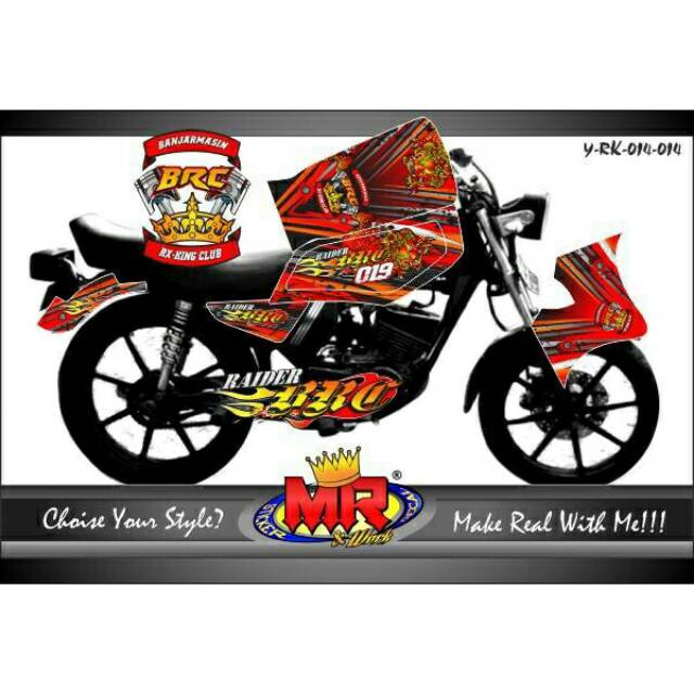 Decal Dekal Rx King Stiker Sticker Full Body Desain Suka Suka 03