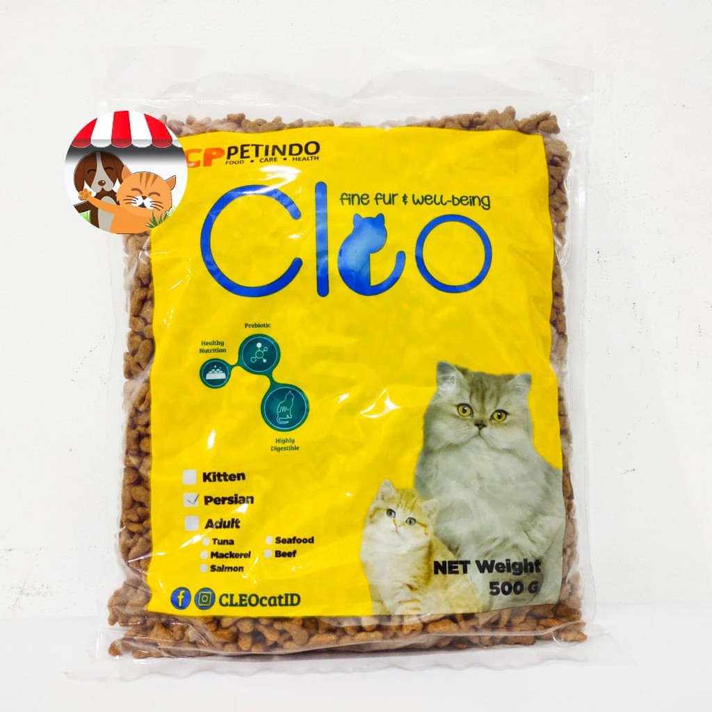 Cleo Persian Repack 500gr Dry Cat Food Makanan Kucing Persia