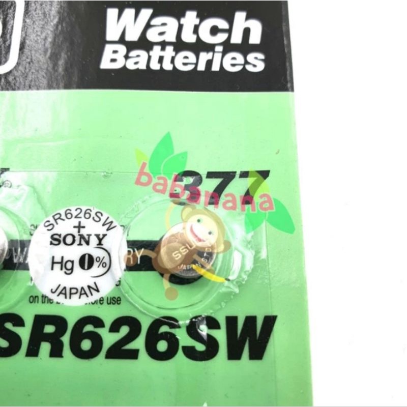 Sony 377 SR626SW Baterai jam kancing battery button kecil watch