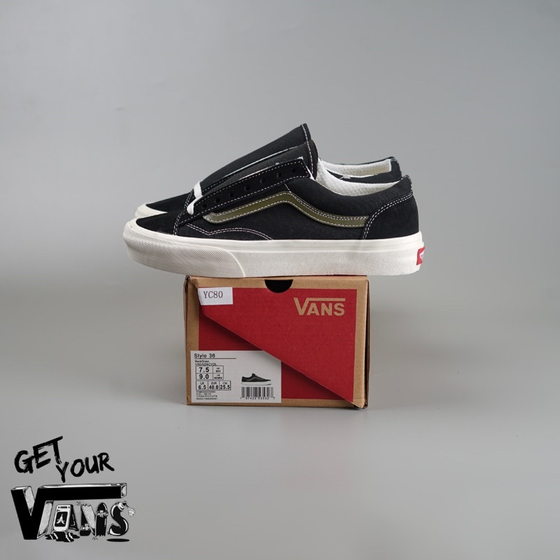 Vans Old Skool Style 36 Vintage Sport De Blanc Original 100% Bnib