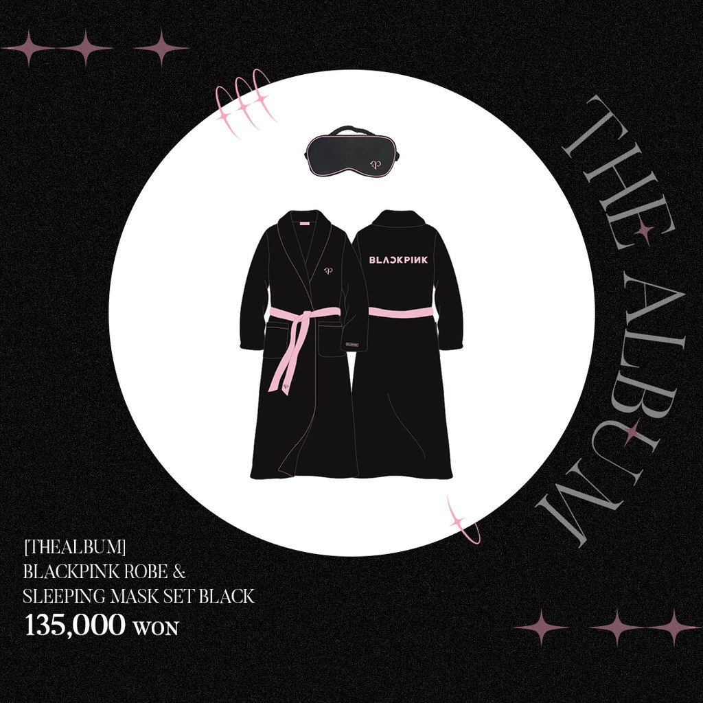 [DP ONLY] BLACKPINK THE ALBUM OFFICIAL MD - ROBE SLEEPING MASK SET