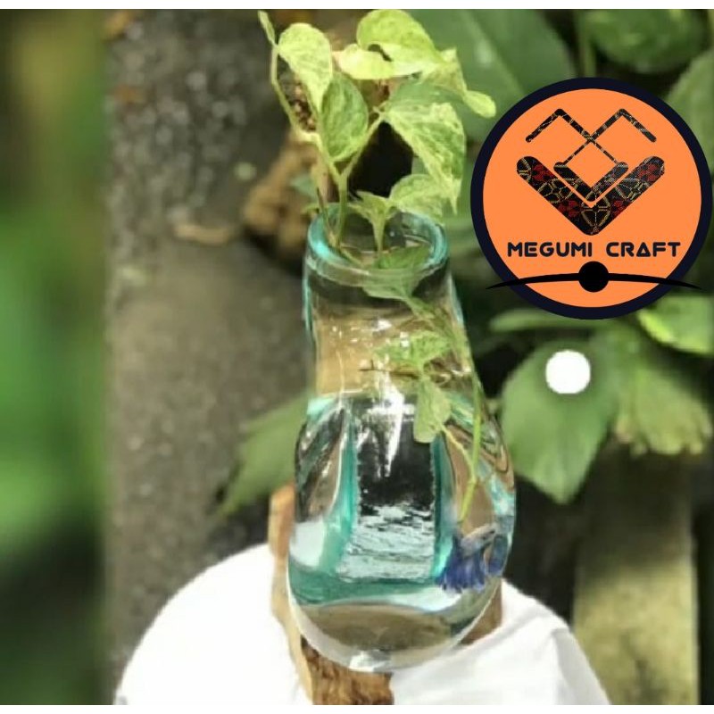 POT AQUARIUM CUPANG VAS BUNGA KACA TIUP