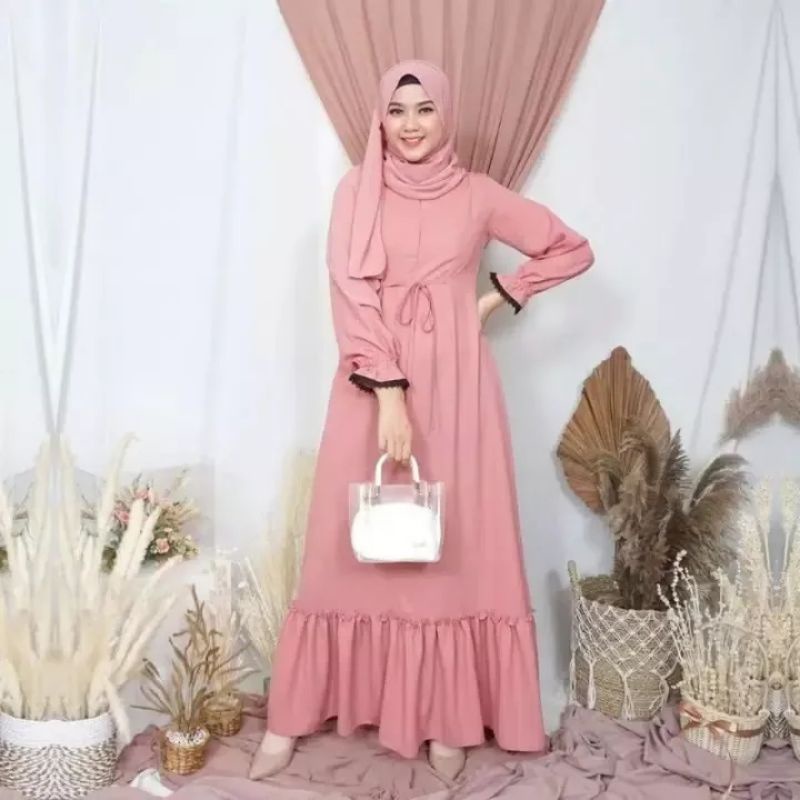 Selly Gamis Wanita Dress Maxy Fashion Muslim