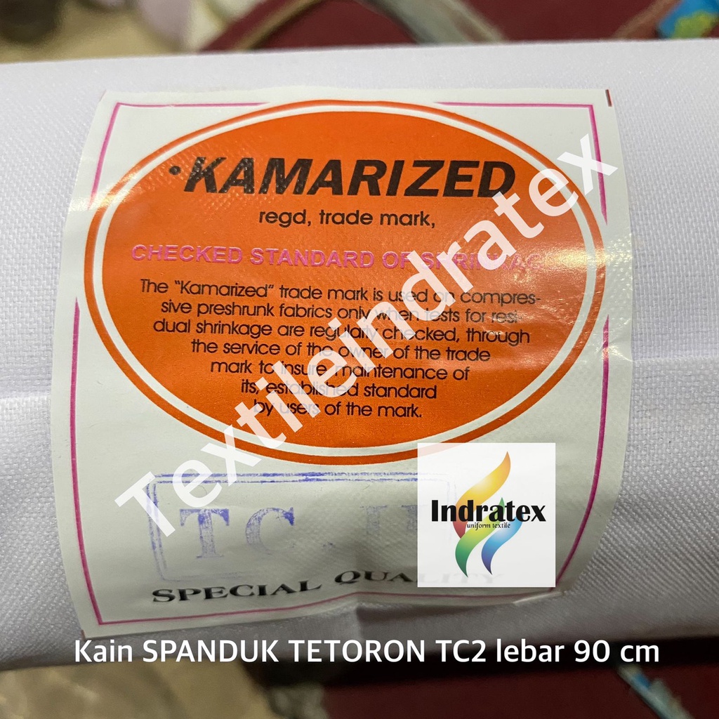 ( per setengah meter ) kain TETORON TC 2 Lebar 90 CM bahan craft spanduk sablon printing umbul umbul kantong celana lapisan kursi goodie bag tas sovenir souvenir