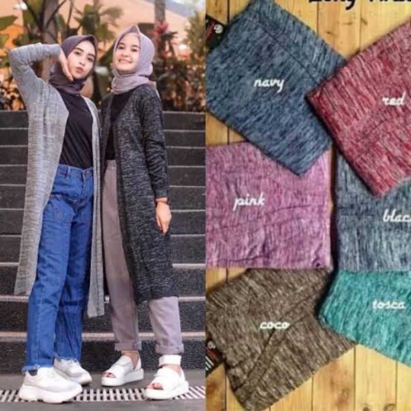 Cardigan Twist longcardy premium / Cardigan kekinian / Cardigan wanita panjang selutut