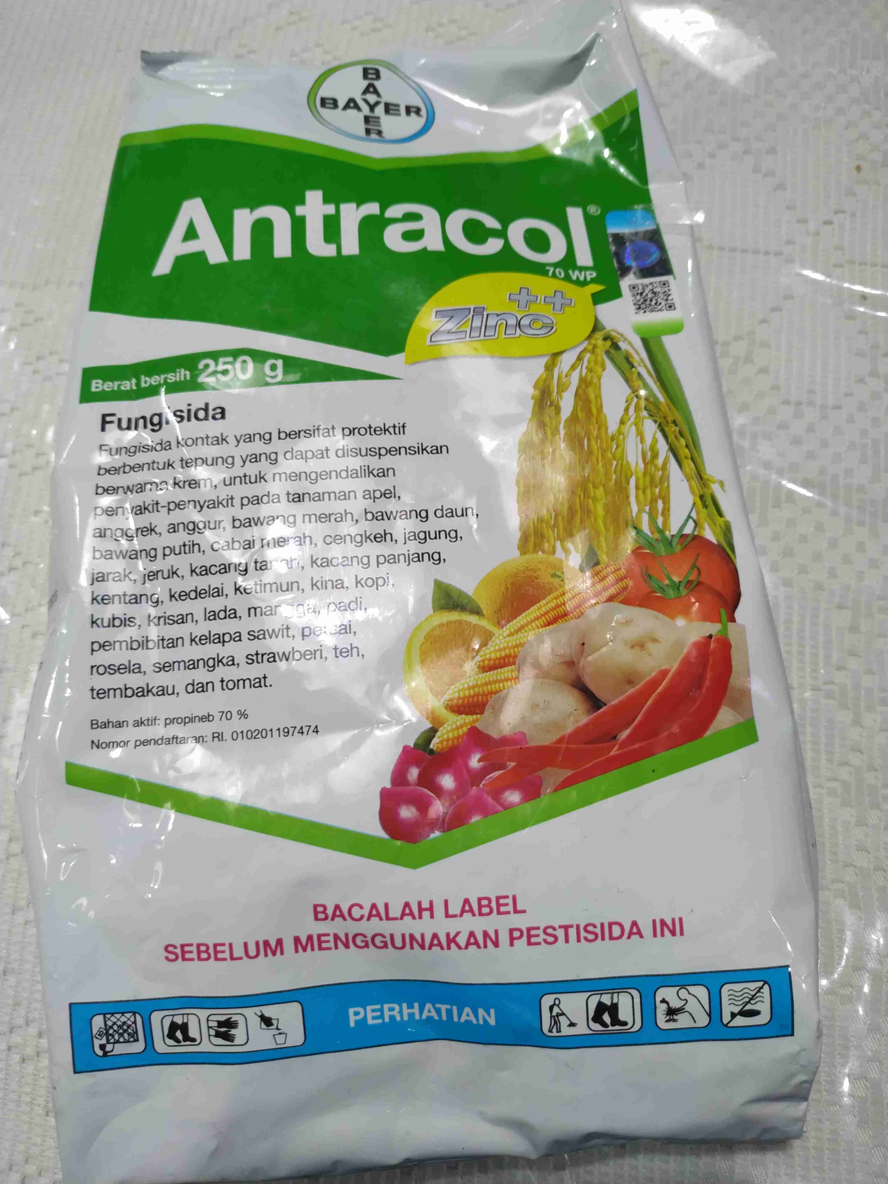 Fungisida Antracol 70wp + Zinc 250 Gram