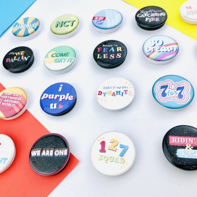 Popsocket Griptok Glitter Hologram (BTS, EXO, GOT7, STRAY KIDS, THE BOYZ) by kulkit✨