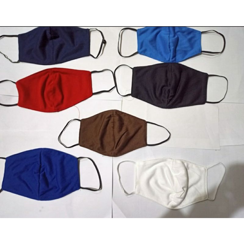 Masker Kain 2 PLY Katun Premium Masker EARLOOP Bisa Di Cuci Grosir...!!