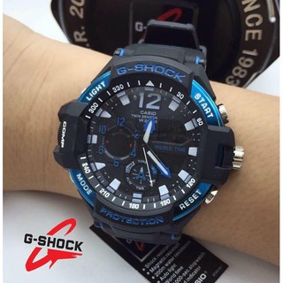 JAM TANGAN CASIO G SHOCK GA 1100 HITAMBIRU