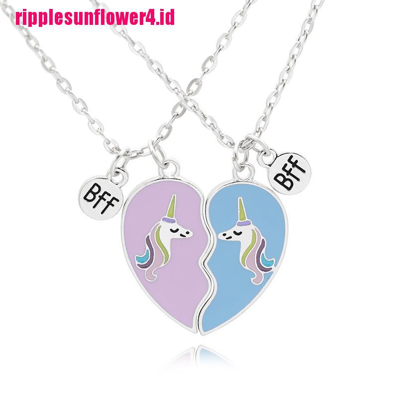 2pcs Kalung Desain Unicorn