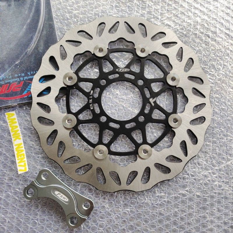 disc PSM piringan cakram PSM warna hitam 260 mm + braket f1zr Jupiter