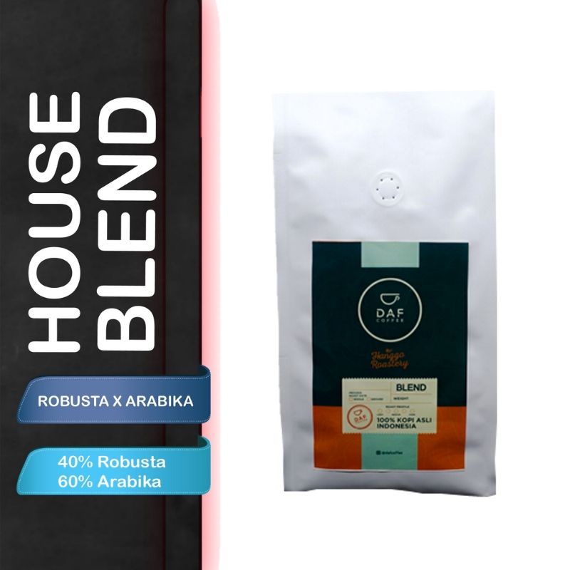 

House Blend Biji Kopi Arabika Robusta 60%/40% | Kopi House Blend 100% Murni