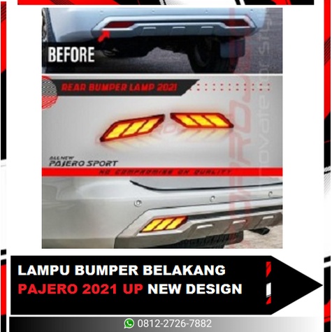 LAMPU BUMPER BELAKANG PAJERO 2021 UP NEW DESIGN