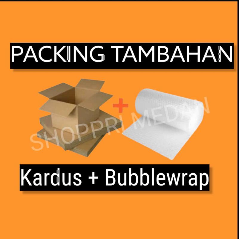 

Packing Tambahan Kardus Bubblewrap Medan Termurah COD by Shoppri