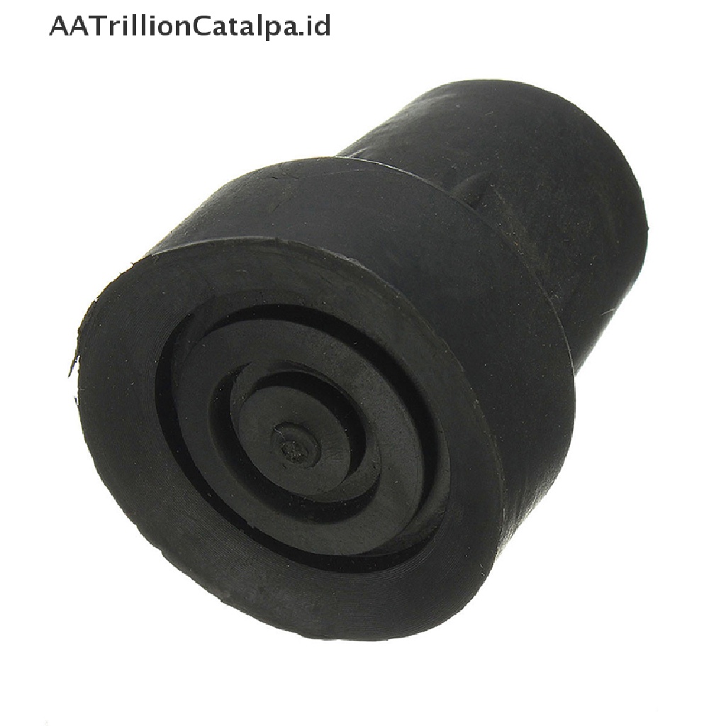 Aatrillioncatalpa 1pc Pad Ujung Tongkat Jalan Bahan Karet Heavy Duty Ukuran 19mm