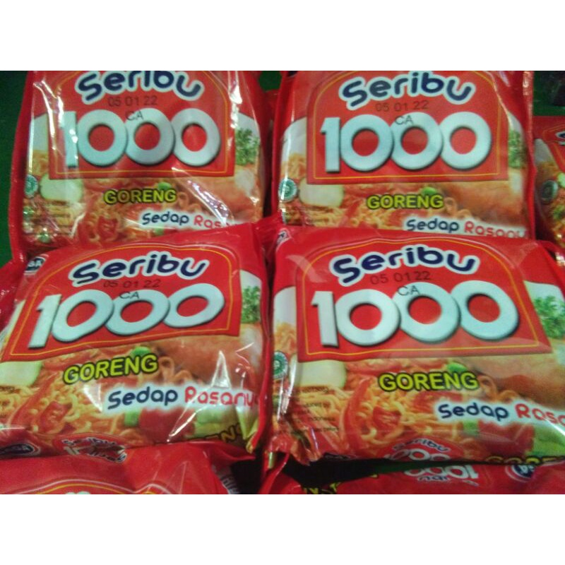

mie goreng gaga seribu (1000) 1 dus isi 40 bks
