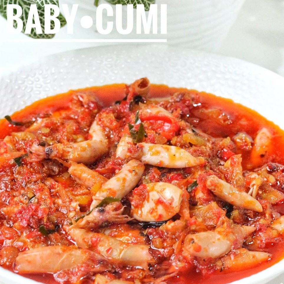 SAMBAL BABY CUMI PETE PEDAS ASIN MAKANAN SIAP SAJI 100% NON PENGAWET