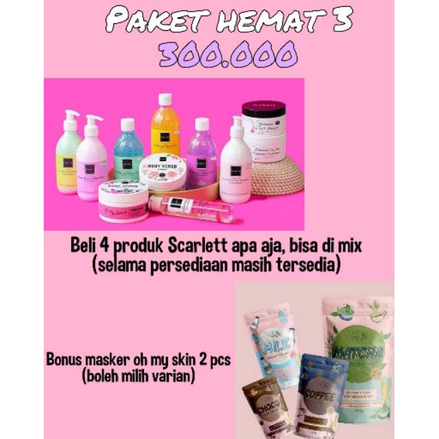 SCARLETT WHITENING PAKET HEMAT 3