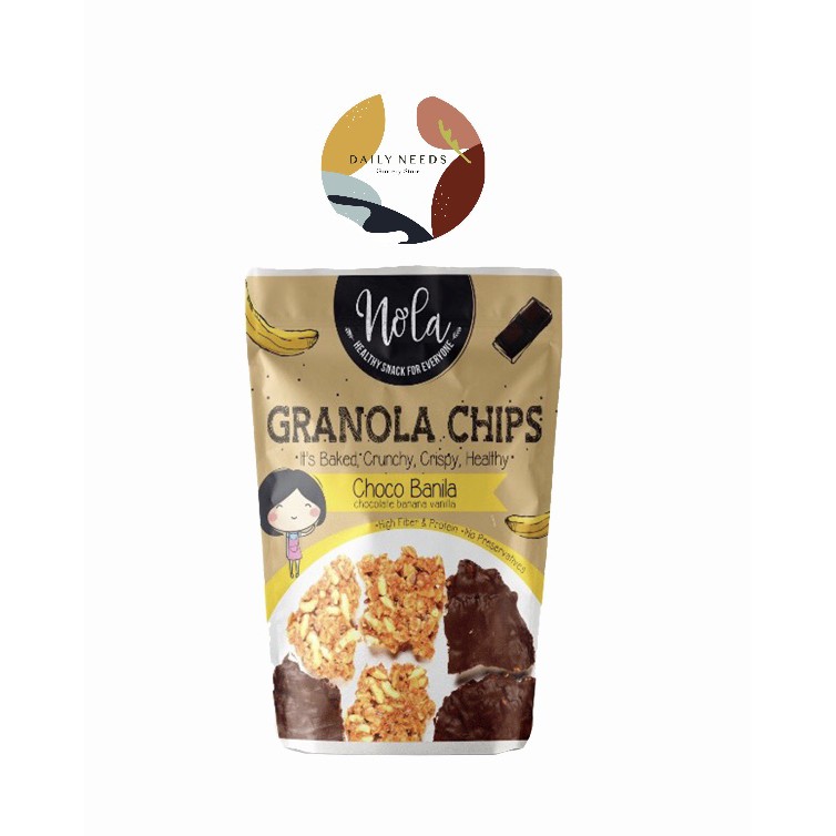 

Nola Granola Chips Choco Banila 100 gram Cereal / Sereal