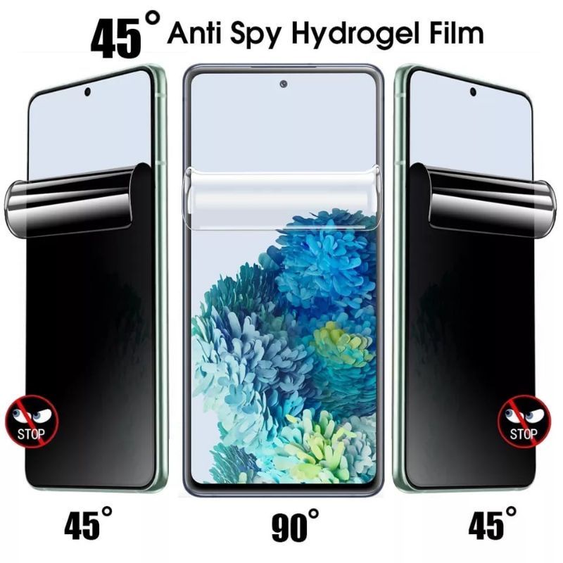 Hydrogel Matte Spy Privacy Vivo Y10 Y11 Y11s Y12 Y12A Y12i Y12S Y15  Y15S  Y17 Y19  Tempered Glass Hydrogel Anti Spy Privacy Full Layar
