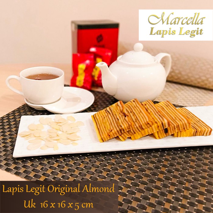 

Kue Lapis MARCELLA LAPIS LEGIT Original Almond Size 16x16x5cm