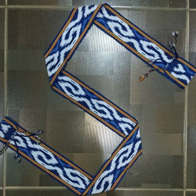 Ikat kepala tenun etnik toraja blueMTD