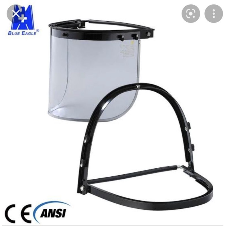 clip clap visor faceahield A2 Blue eagle