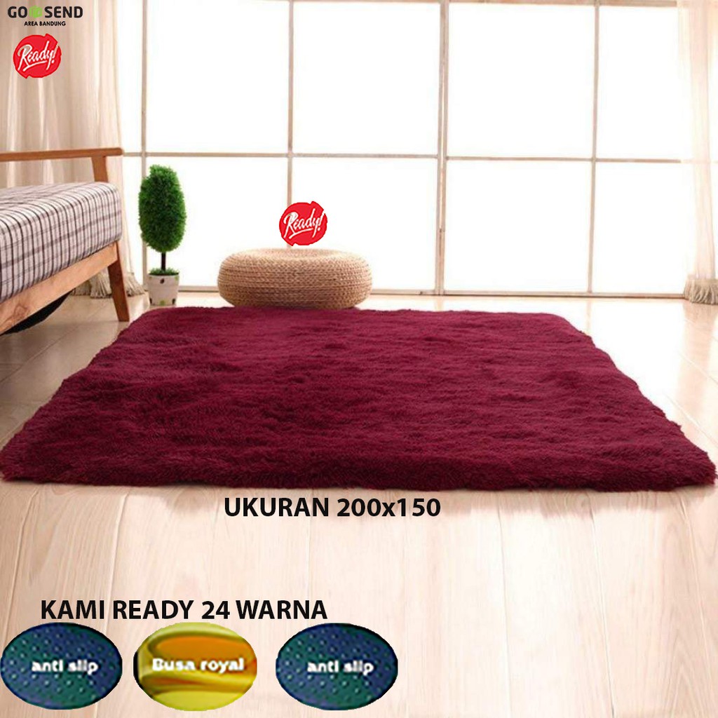 KARPET BULU RASFUR 300x150x4cm NON SLIP  MURAH DAN BERKUALITAS BERKUALITAS TINGGI