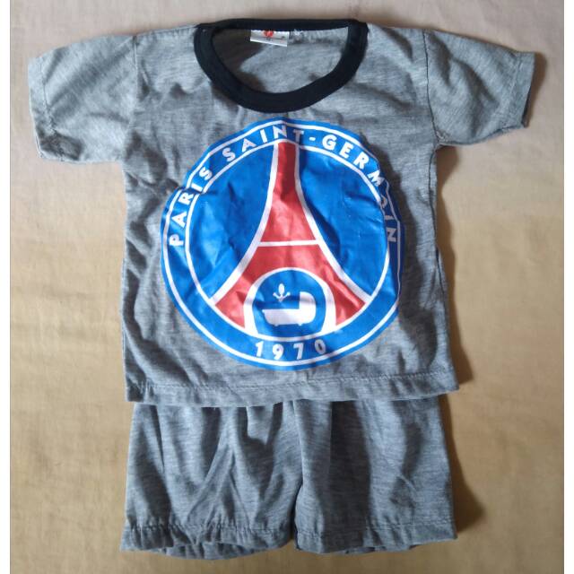 setelan kaos bola anak psg