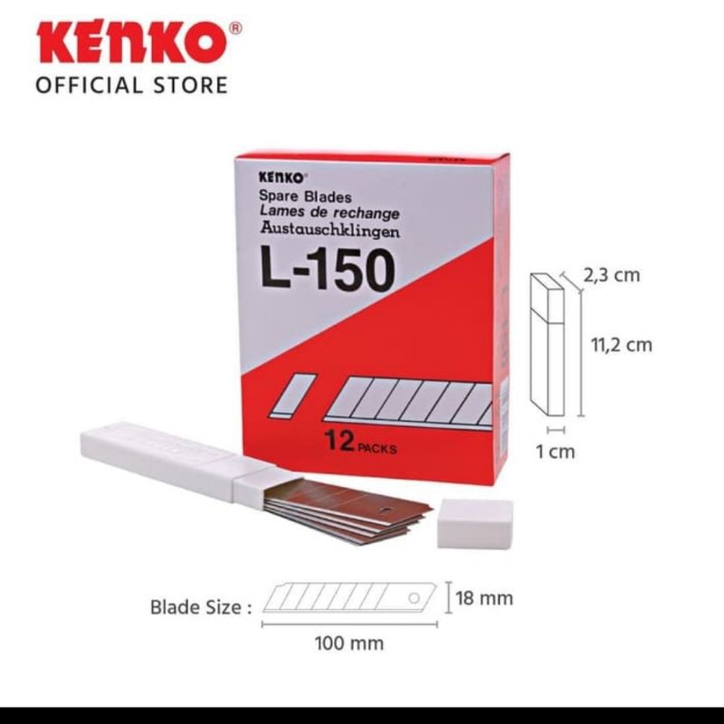 

Isi Cutter Kenko L-150 (18mm) - Cutter Blade