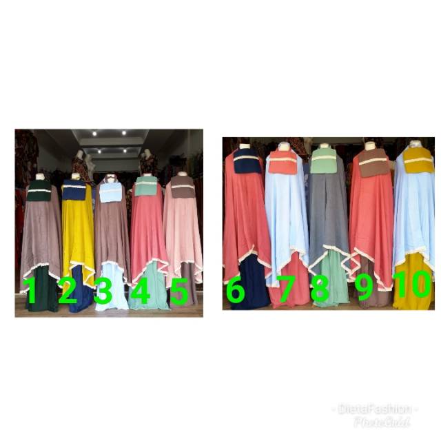 Mukena Rayon Renda/Mukena polos/Mukena Dewasa